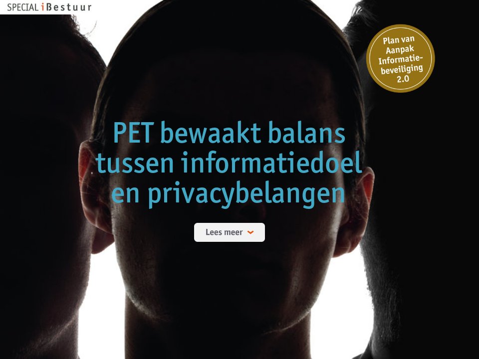 Privacy Enhancing Technology - Plan van Aanpak Informatiebeveiliging
